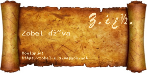Zobel Éva névjegykártya