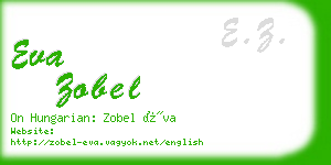 eva zobel business card